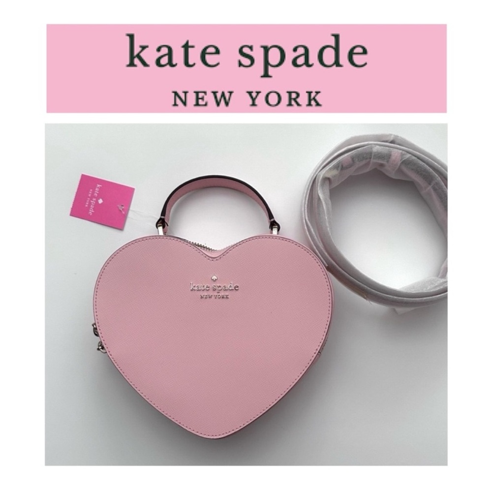 Kate Spade nwt pink heart crossbody purse